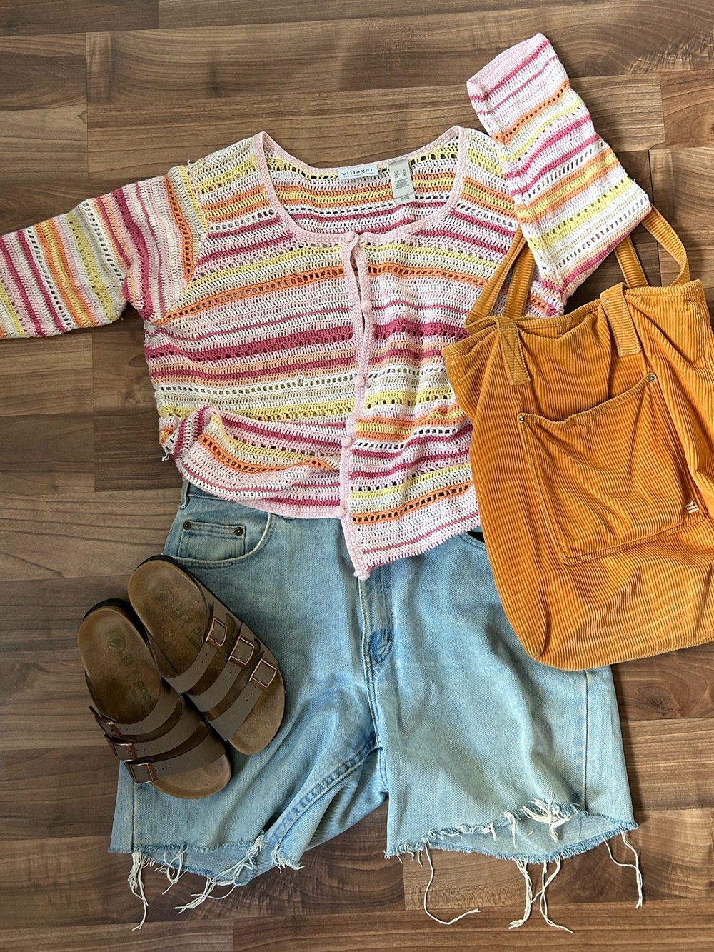 Colorful Stripped Grandma Cardigan